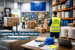 Lagerung im Zollverfahren – Symbolbild für Zolllager und vorübergehende Verwahrung im internationalen Warenverkehr