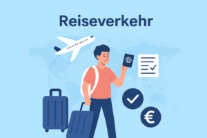 „Reisende mit Gepäck am Flughafen – Zollbestimmungen und Freimengen im EU-Reiseverkehr