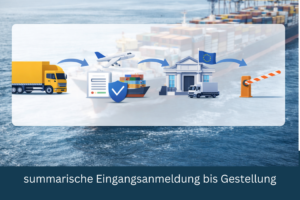 Summarische Eingangsanmeldung bis Gestellung – Symbolbild für den zollrechtlichen Prozess nach Art. 127–143 UZK beim Verbringen von Waren in die EU
